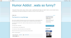 Desktop Screenshot of humoraddict.blogspot.com