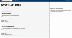 Desktop Screenshot of bestuaejobs.blogspot.com