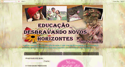 Desktop Screenshot of educacaonovoshorizontes.blogspot.com