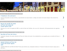 Tablet Screenshot of forumdeculturadearacati.blogspot.com