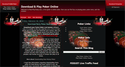 Desktop Screenshot of pokerplaytoday.blogspot.com