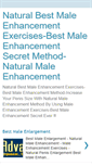 Mobile Screenshot of naturalbestmaleenhancementexercises.blogspot.com