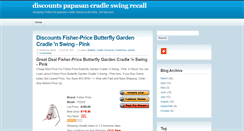 Desktop Screenshot of papasancradleswingrecall.blogspot.com