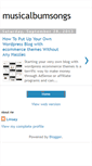 Mobile Screenshot of musicalbumsongs.blogspot.com