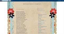 Desktop Screenshot of henrichsenfam.blogspot.com