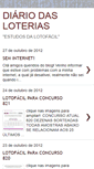 Mobile Screenshot of diariodasloterias.blogspot.com