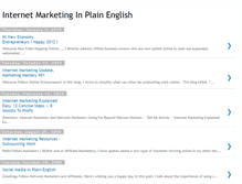 Tablet Screenshot of internet-marketing-in-plain-english.blogspot.com