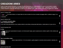 Tablet Screenshot of creazioni-aries.blogspot.com