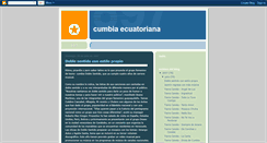 Desktop Screenshot of cumbiaecuatoriana.blogspot.com