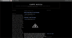 Desktop Screenshot of carpemusica.blogspot.com