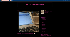 Desktop Screenshot of douxmurmures.blogspot.com