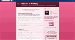 Desktop Screenshot of landofkimberly.blogspot.com