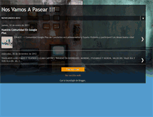Tablet Screenshot of nosvamosapasear.blogspot.com