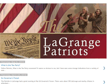 Tablet Screenshot of lagrangepatriots.blogspot.com