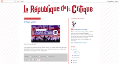 Desktop Screenshot of larepubliquedelacritique.blogspot.com