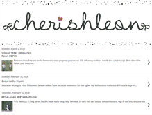 Tablet Screenshot of cherishleon.blogspot.com