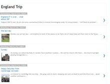 Tablet Screenshot of englandtrip07.blogspot.com