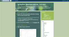 Desktop Screenshot of cleanupspringriver.blogspot.com