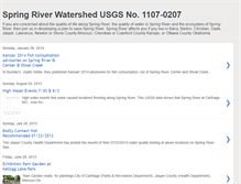 Tablet Screenshot of cleanupspringriver.blogspot.com