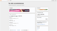 Desktop Screenshot of lemiescommesse.blogspot.com