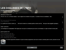 Tablet Screenshot of lescoulissesdelinfo.blogspot.com