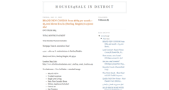 Desktop Screenshot of det-houses4saleindetroit.blogspot.com