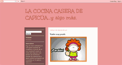 Desktop Screenshot of la-cocina-de-capicua.blogspot.com