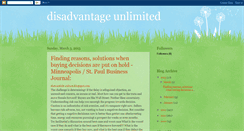 Desktop Screenshot of disadvantage-unlimited.blogspot.com