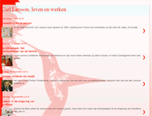 Tablet Screenshot of carllarssonlevenenwerken.blogspot.com