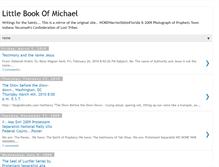 Tablet Screenshot of littlebookofmichael.blogspot.com