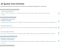 Tablet Screenshot of kinfonetquotes.blogspot.com