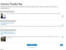 Tablet Screenshot of literarythunderbay.blogspot.com