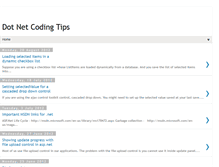 Tablet Screenshot of dotnetcodingtips.blogspot.com