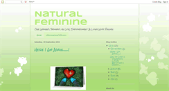 Desktop Screenshot of naturalfeminine.blogspot.com