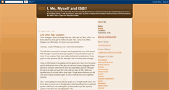 Desktop Screenshot of imemyselfandisb.blogspot.com