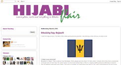 Desktop Screenshot of hijabiflair.blogspot.com