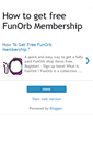 Mobile Screenshot of how-to-get-free-funorb.blogspot.com