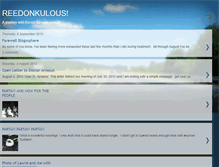 Tablet Screenshot of donnasreedonkulousjourney.blogspot.com