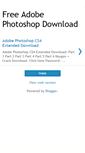 Mobile Screenshot of freeadobephotoshopdownload.blogspot.com