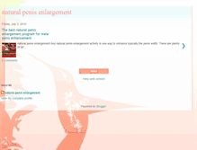 Tablet Screenshot of bestnaturalpenisenlargement.blogspot.com