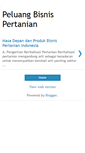 Mobile Screenshot of peluang-bisnis-pertanian.blogspot.com