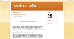 Desktop Screenshot of jyotish-samadhan.blogspot.com