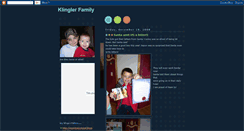 Desktop Screenshot of klinglerkidsfamily.blogspot.com