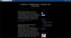 Desktop Screenshot of lengualiteraturaypoesiaelsapatriyolga.blogspot.com