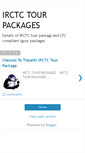 Mobile Screenshot of irctc-tour-packages.blogspot.com