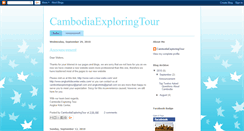 Desktop Screenshot of cambodiaexploringtour.blogspot.com
