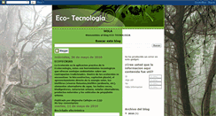 Desktop Screenshot of ecotecnologia-aleja40117.blogspot.com