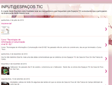 Tablet Screenshot of input-espacostic.blogspot.com