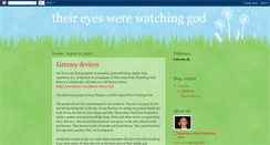 Desktop Screenshot of eyeswerewatching.blogspot.com