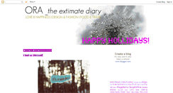 Desktop Screenshot of oratheextimatediary.blogspot.com